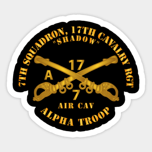 7th Sqn 17th Cav Regt - Alpha Trp - Shadow Sticker